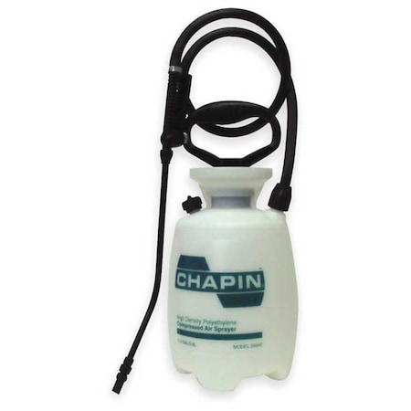 Chapin 1 gal Handheld Industrial Sprayer, Polyethylene, 42 in L Hose, 12 in L Wand, 40 psi Max 2608E