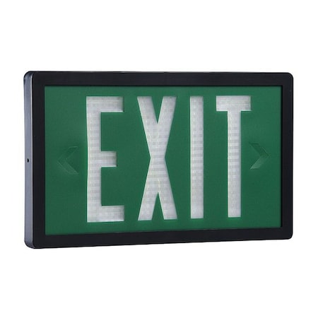 Isolite Self-Luminous Exit Sign, 2 Face(s), Tritium, Universal Mount SLX-60-D-10-G