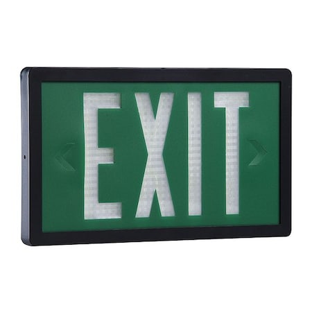 Isolite Self-Luminous Exit Sign, 1 Face(s), Tritium, Universal Mount SLX-60-S-10-G