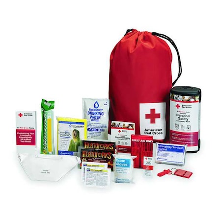 American Red Cross Survival Kit, Nylon 32 Components, 1 People Served RC-622