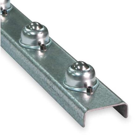 Ashland Conveyor Flow Rail, 5 ft L, 2 1/2 in W, 120 lb/ft (5 ft Supports) Max Load Capacity WBT05FR03F25C