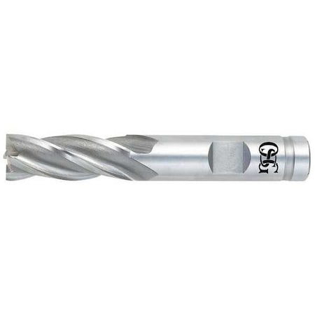 Osg End Mill, Co, TiN, 1/2, 4 FL, SGL Sq End, CC 5411105
