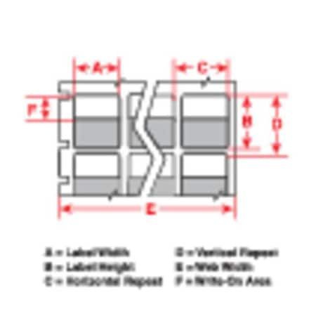 BRADY 1" x 1-7/16" White on Translucent Label, Self Laminating Vinyl THT-9-427-10