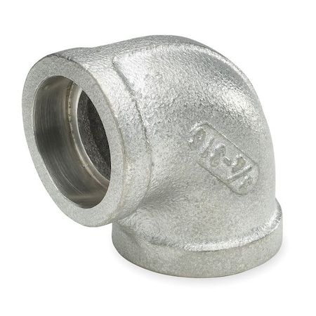 ZORO SELECT 3/4" Socket Weld SS 90 Degree Elbow 4307005410