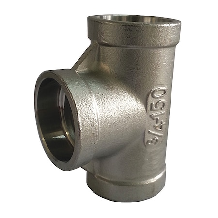 Zoro Select 1" Socket Weld 316 SS Tee 60TE111SW010