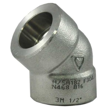 Zoro Select 3/4" Socket Weld 304 SS 90 Degree Elbow 2UB98