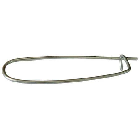 ZORO SELECT Safety Pin, Carbon Steel, Not Graded, Zinc Plated, 1/16 in Pin Dia, 2 1/2 in Usbl L, 3 in L, 100 PK U39631.006.0250