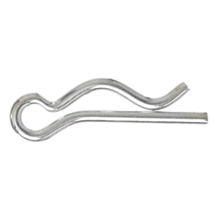 Zoro Select Hair Cotter Pin, 5/64 in Dia, 1-3/32 in L, Steel, 25 PK 2UJL3