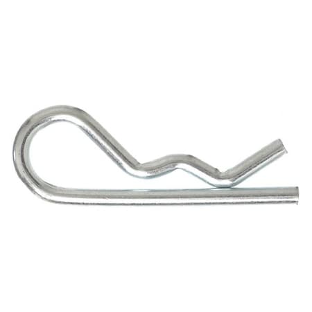 Zoro Select Cotter Pin, Bridge, 1/8 in Pin Dia, 2 in Shank Lg, Steel, Zinc Plated Finish, 25 PK 2UJN8