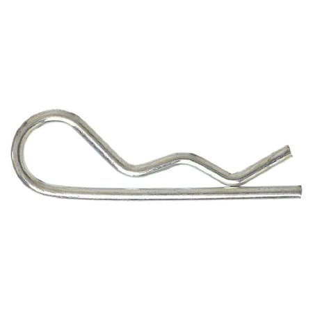 Zoro Select Cotter Pin, Bridge, 1/8 in Pin Dia, 2 9/16 in