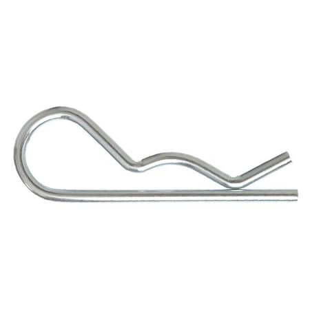 Zoro Select Cotter Pin, Bridge, 11/64 in Pin Dia, 3-3/8 in Shank Lg, Steel, Zinc Plated Finish, 10 PK 2UJR4