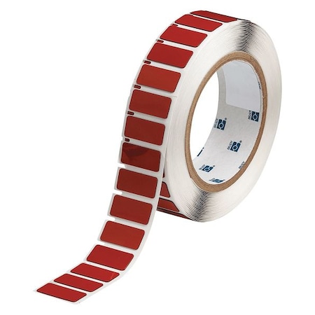 Brady Raised Panel Label, Red, Labels/Roll: 500 THTEP-171-593-.5RD