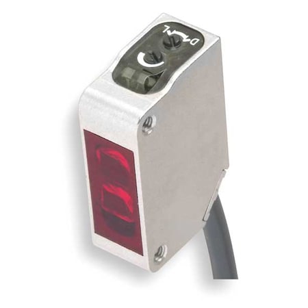 Omron Diffuse Photoelectric Sensor, Bare Wire, Right Angle, Rectangular, Selectable Light On/Dark On, NPN E3ZM-D62 2M