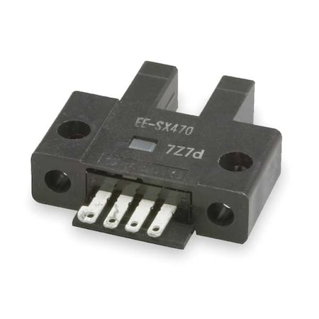 Omron Through-Beam Photoelectric Sensor, Solder Terminal, Straight, U-Slot, Light On, NPN EE-SX470