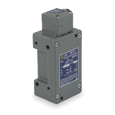Telemecanique Sensors Hazardous Location Limit Switch, Plunger, 1NC/1NO, 10A at 600V AC, Actuator Location: Side 9007CR53G