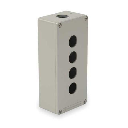 Schneider Electric Pushbutton Enclosure, 6.90 in., 4 Holes XAPG39704