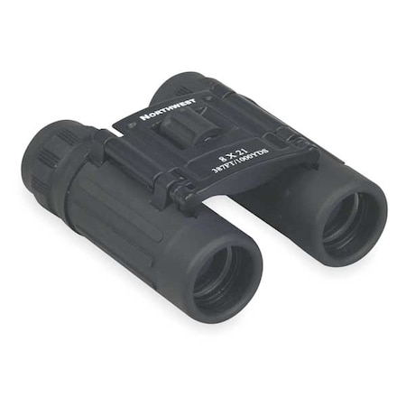 Northwest Super-Compact Binocular, 8 x 21 Magnification, Roof Prism, 387 ft @1000 yd Field of View BSR0821