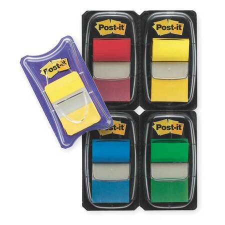 Post-It Sticky Flags, 1 x 1-1/2 In., Assorted 680-RYBGVA