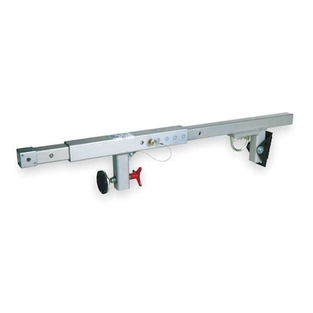 3M Dbi-Sala Jamb Anchor, 21 1/2 to 51 1/2 in Length, 310 lb Weigth Capacity, Aluminum Anchor, Fixed D-Ring 2100080