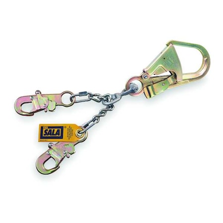 3M Dbi-Sala Positioning Lanyard, 20-1/2" Length, Swivel Snap Hook, Steel, 2 Leg(s), 310 lb. Weight Capacity 5920050