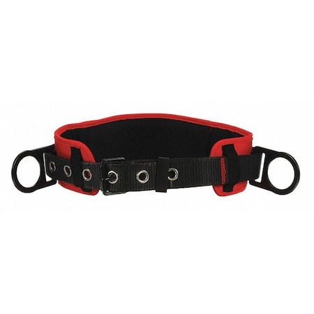 3M Protecta Body Belt, 2 D-Rings, Hips Location, Steel, Includes Padding: Yes , M/L 1091014