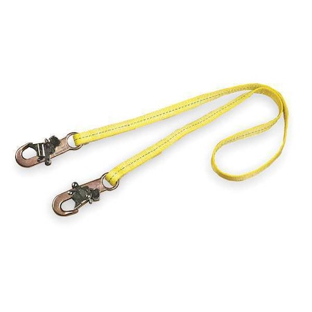 3M Dbi-Sala Restraint Lanyard, 6 ft. Length, Snap Hook, Steel, 1 Leg(s), 310 lb. Weight Capacity 1231106