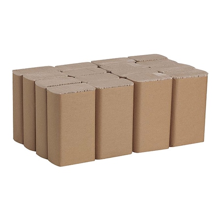 Georgia-Pacific Pacific Blue Basic Multifold Paper Towels, 1 Ply, 250 Sheets, Brown, 16 PK 23304