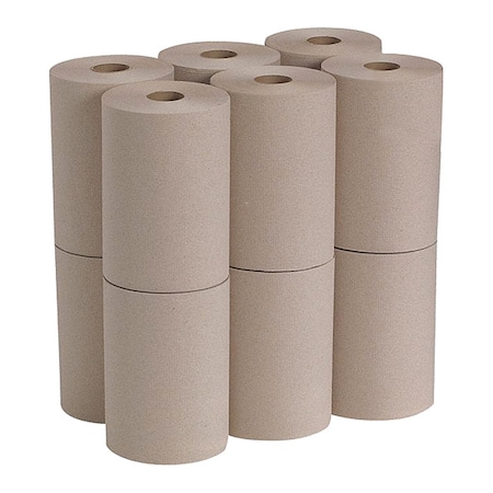 Georgia-Pacific Pacific Blue Basic Hardwound Paper Towels, Continuous Roll, 7 7/8 in W, 350 ft L, Brown, PK12 26401