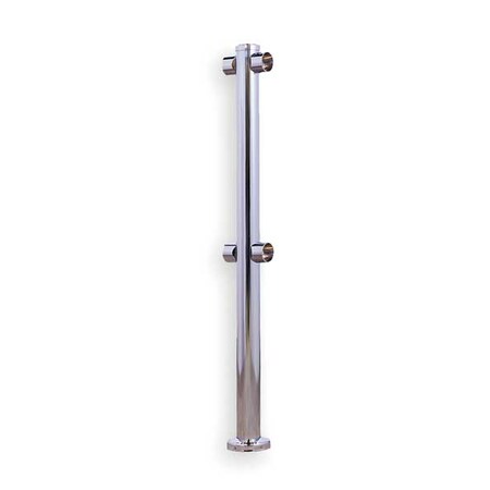 Turnstile Center Post, Mirror Chrome 1014-M