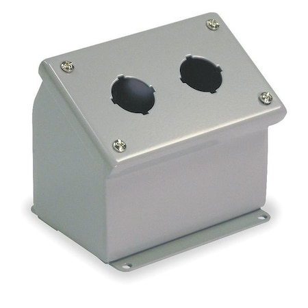 Wiegmann Pushbutton Enclosure, 30mm, 3.50 in. H, SS WPBA2