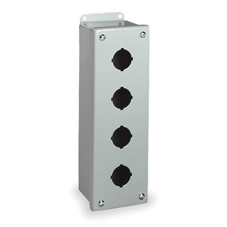 Wiegmann Pushbutton Enclosure, 30mm, 4 Holes, Steel PSL4