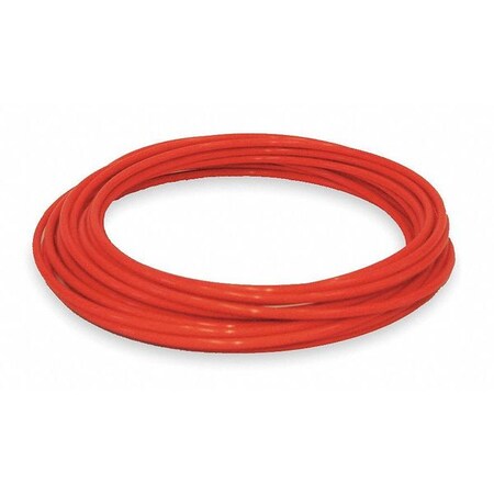 Nycoil Tubing, 1/2 In OD, Nylon, Red, 100 Ft 61882
