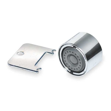 Sloan 0.5 gpm Outlet, 55/64"-27 Thread Size, Chrome, Metal, Plastic, Rubber ETF-1021-A