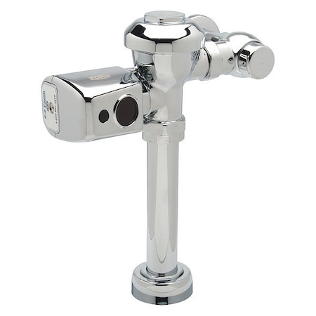 Zurn Toilet Automatic Flush Valve, 3.5 gpf gpf, Polished Chrome, 1 in, 1 1/2 in Spud Coupling ZER6000AV-CPM