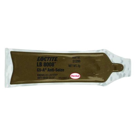 Loctite General Purpose Anti-Seize, Copper Base, .0705 oz, Pouch, LB 8008, C5-A 234302