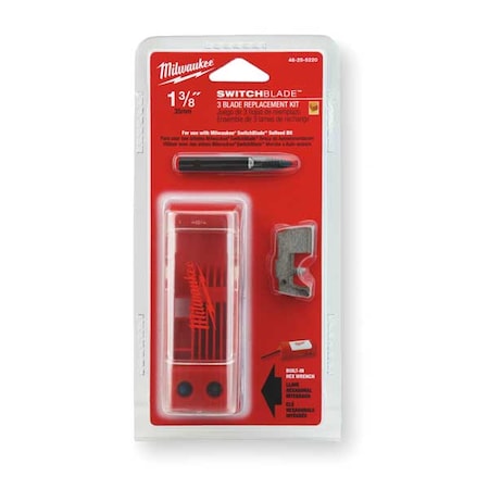 Milwaukee Tool SWITCHBLADE 3 Blade Replacement 1-3/8" Kit 48-25-5220