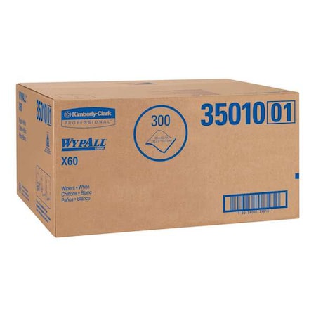 Wypall WypAll General Clean X60 Multi-Task Cleaning Cloths (35010), Shower Towels Hydroknit, 20' x 43.7" 35010