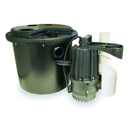 DAYTON Sink Pump System, 5 G, 1/3 HP, 115 V, 3.1 A 2VJ77