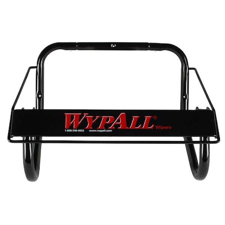 Wypall Wall Mounted Dispenser for WypAll and Kimtech Wipes (80579), Black, Jumbo Roll, 16.8" x 10.8"x 8.8" 80579