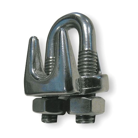 Dayton Wire Rope Clip, U-Bolt, 1/4 In, 304 SS 2VKH3