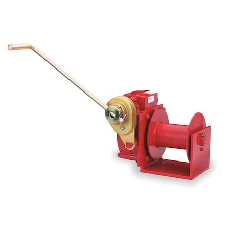 Thern Hand Winch, Worm Gear, w/Brake, 4000 lb. 482B
