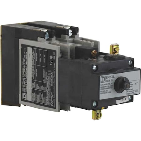 Square D Latching NEMA Contrl Rlay, 2NO, 480VAC, 10A 8501XO20XLV06