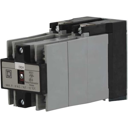 Square D NEMA Control Relay, 8NO, 24VAC, 10A 8501XO80V01