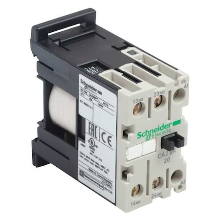 Schneider Electric IEC Control Relay, 1NO/1NC, 24VDC, 10A CA3SK11BD