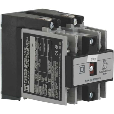 Square D Master NEMA Control Relay, 2NO, 24VAC, 20A 8501XMO20V01