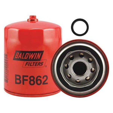 BALDWIN FILTERS Fuel Filter, 4-23/32x3-11/16x4-23/32 In BF862