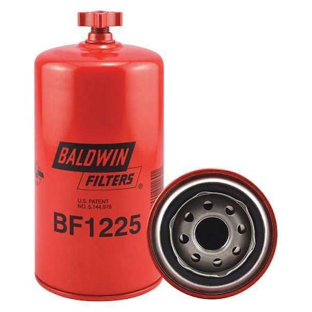 Baldwin Filters Fuel Filter, 7-3/8 x 3-11/16 x 7-3/8 In BF1225