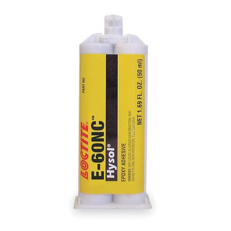 Loctite Glue, E-60NC Series, White, 5 gal, Dual-Cartridge, 1:01 Mix Ratio, 3 hr Functional Cure 237113