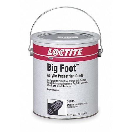 Loctite Floor Coating, 1 gal, Black, Epoxy, Matte 36045