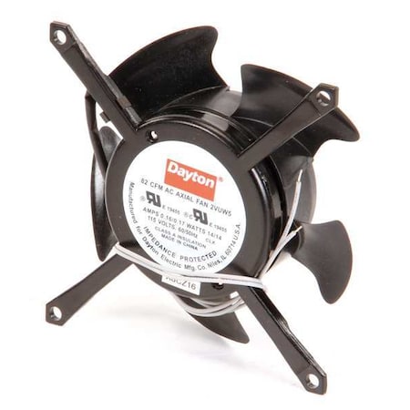 Dayton Axial Fan, Skeleton, 115V AC, 1 Phase, Aluminum, 4 7/16 in W. 2VUW5